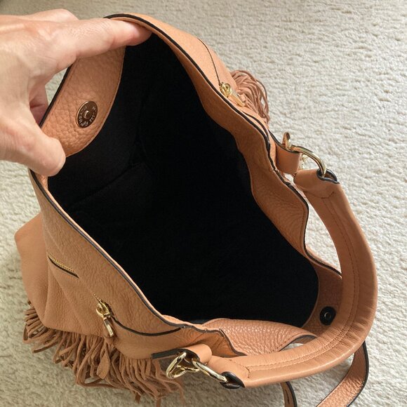 Rebecca Minkoff Fringe Moto Hobo NWOT - Picture 5 of 7